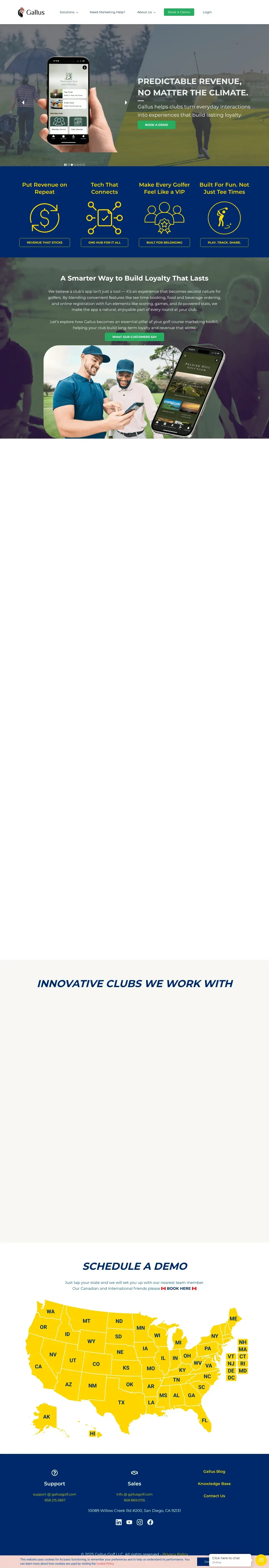 Vollständiger Screenshot von Gallus Golf