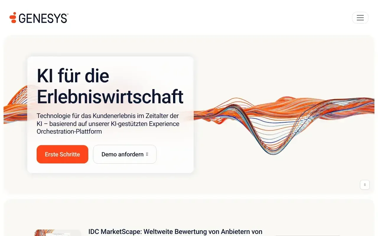 Screenshot von Genesys