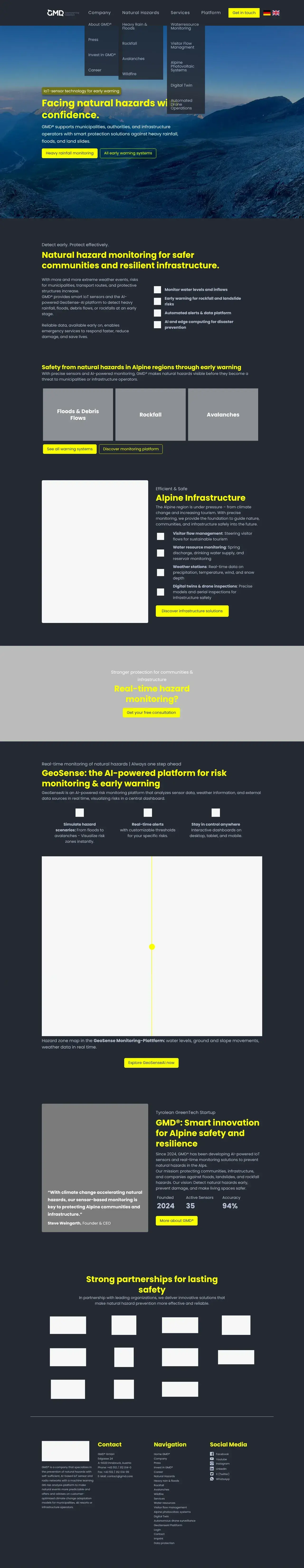 Vollständiger Screenshot von GeoSense