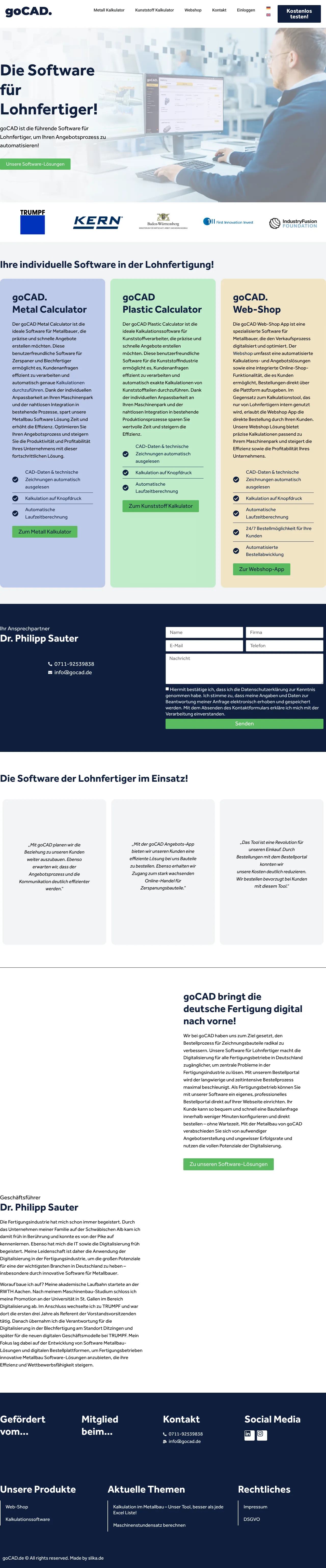 Vollständiger Screenshot von goCAD