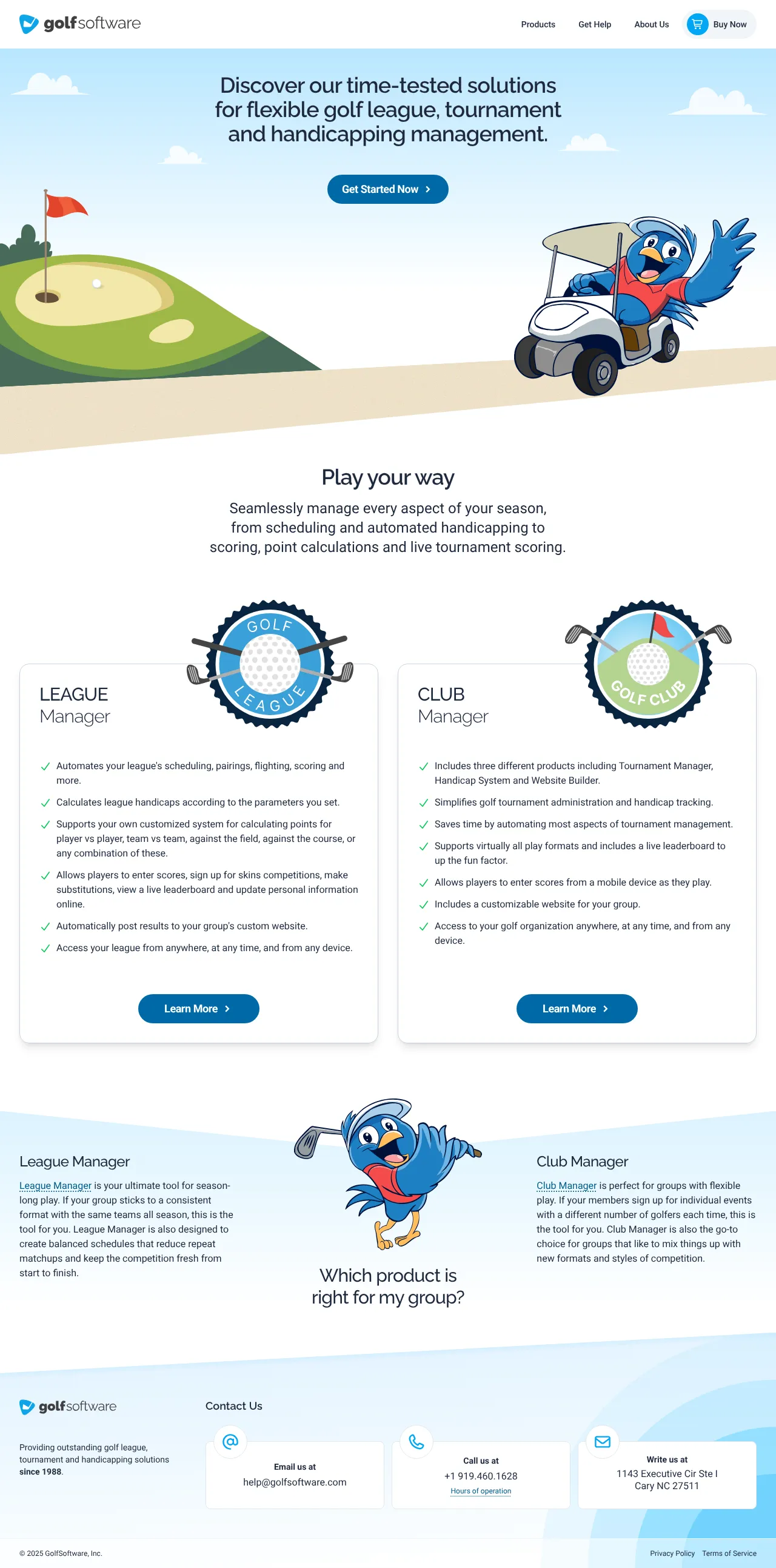 Vollständiger Screenshot von GolfSoftware