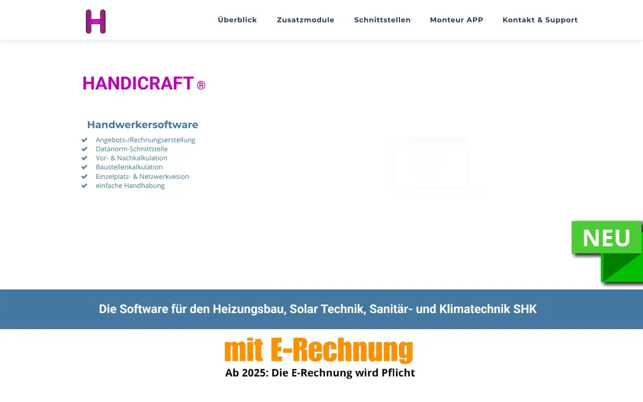 Screenshot von HANDICRAFT