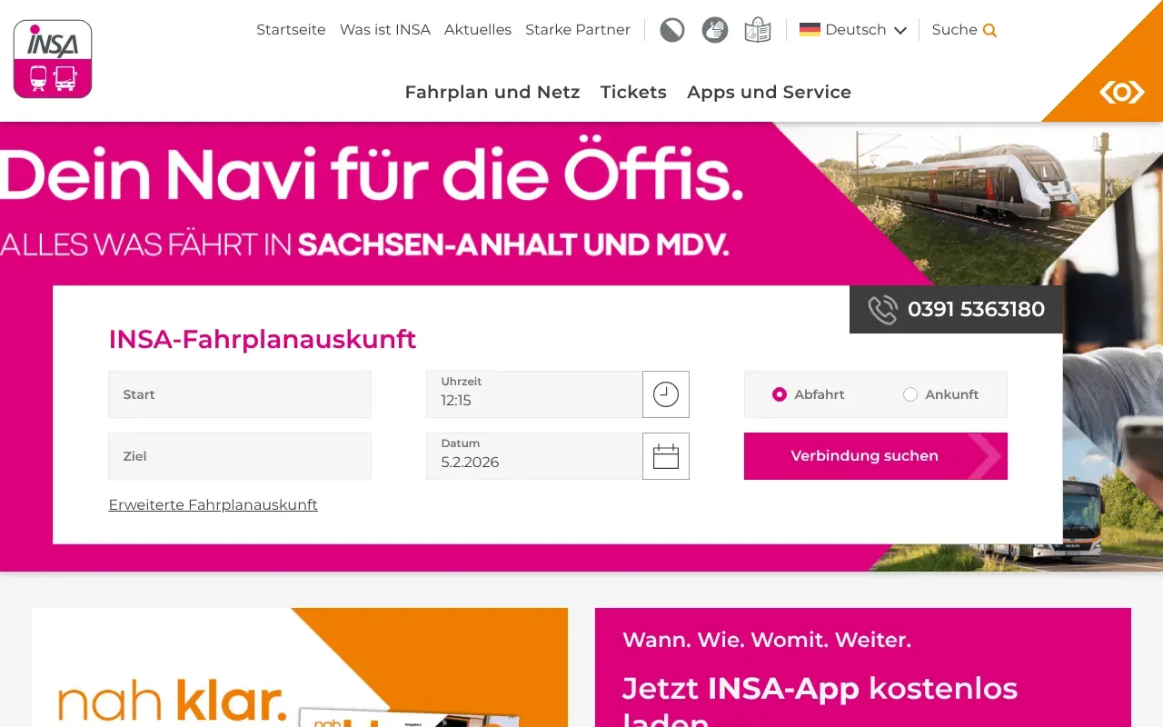 Screenshot von INSA