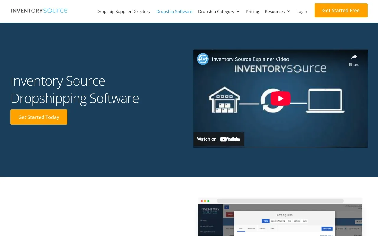 Screenshot von Inventory Source