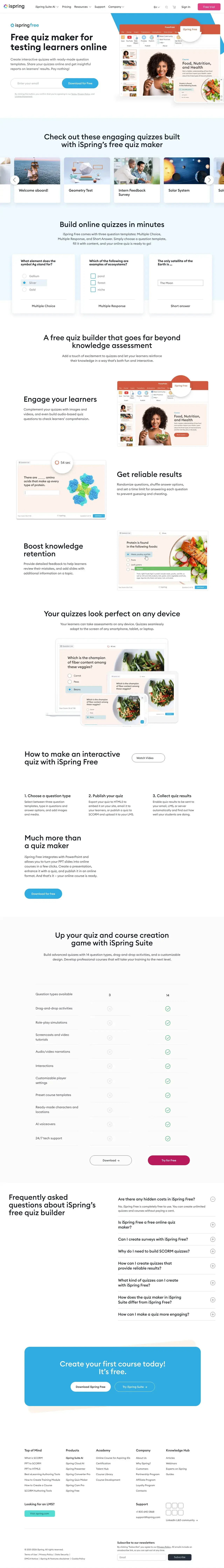 Vollständiger Screenshot von iSpring Free