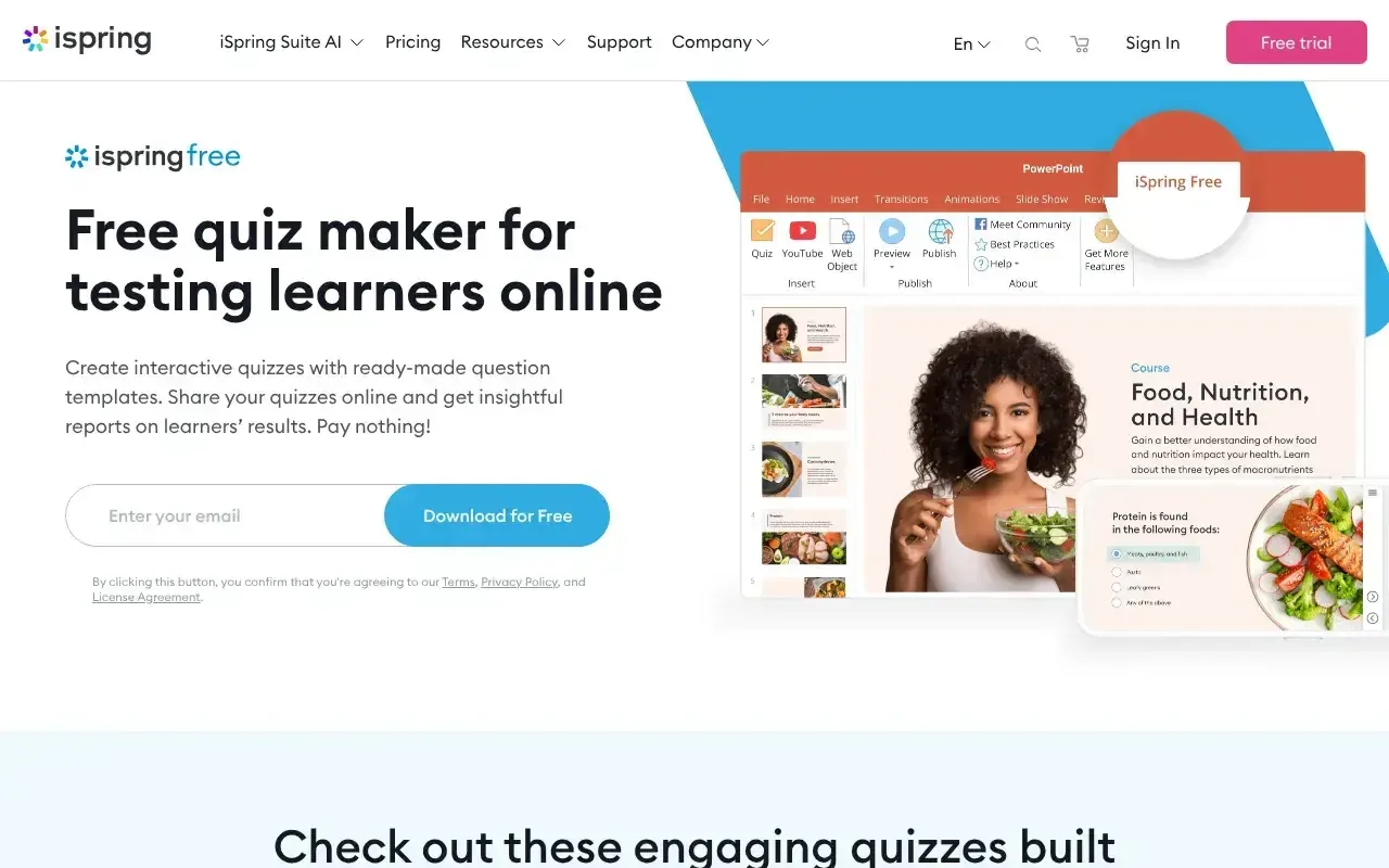 Screenshot von iSpring Free