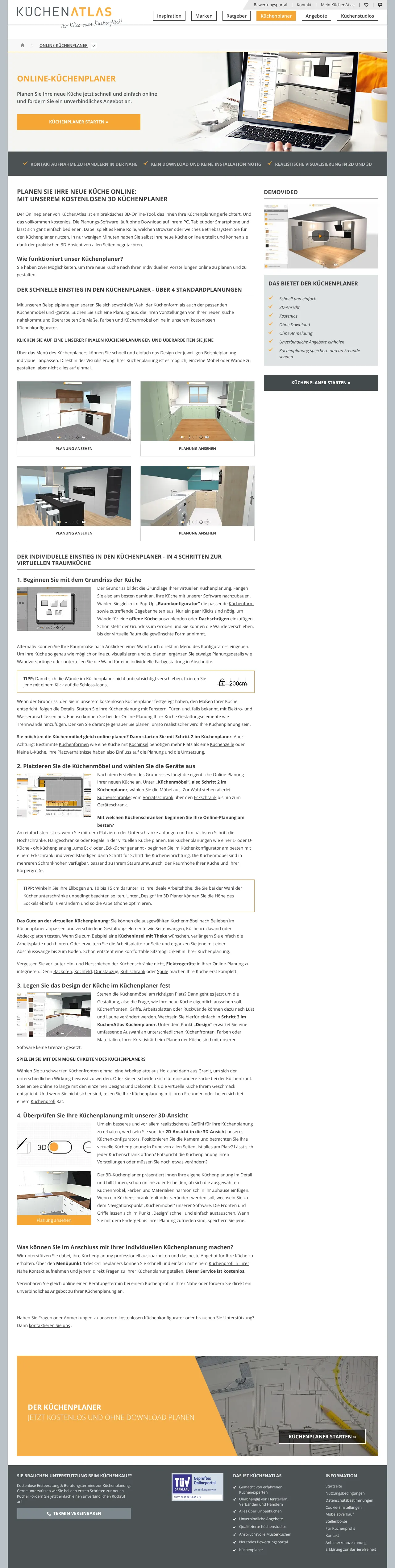 KüchenAtlas Online-Küchenplaner