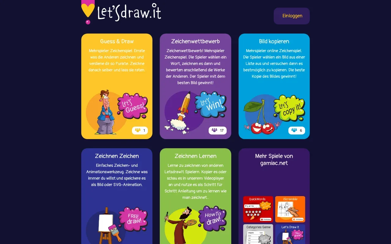 Screenshot von LetsDrawIt