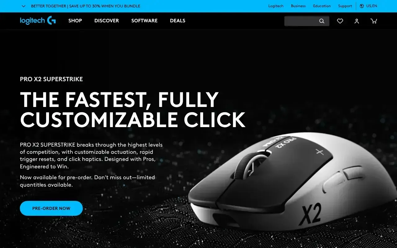 Screenshot von Logitech G