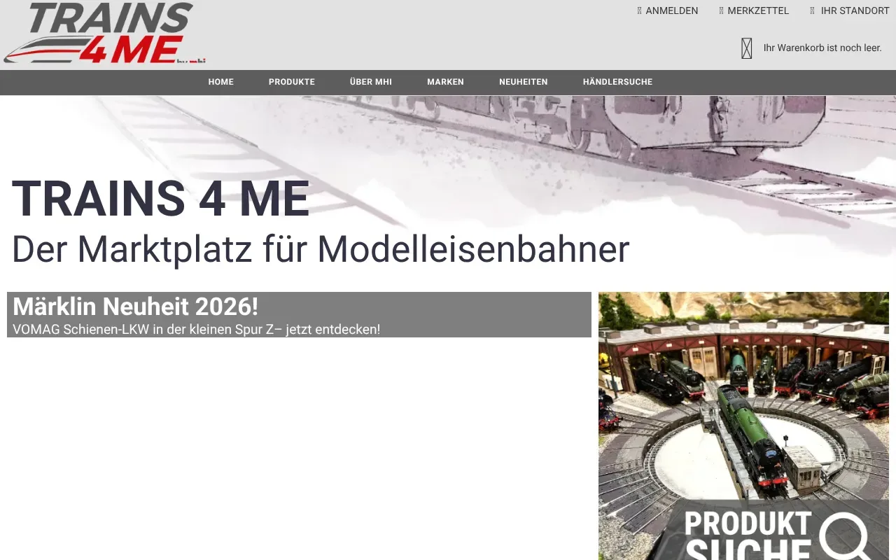 Screenshot von Märklin Modellbahn Software "Steuern und Schalten"