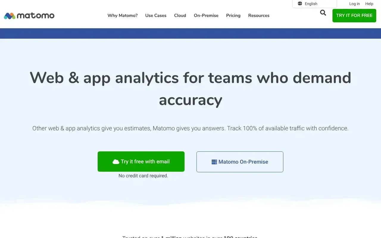 Screenshot von Matomo