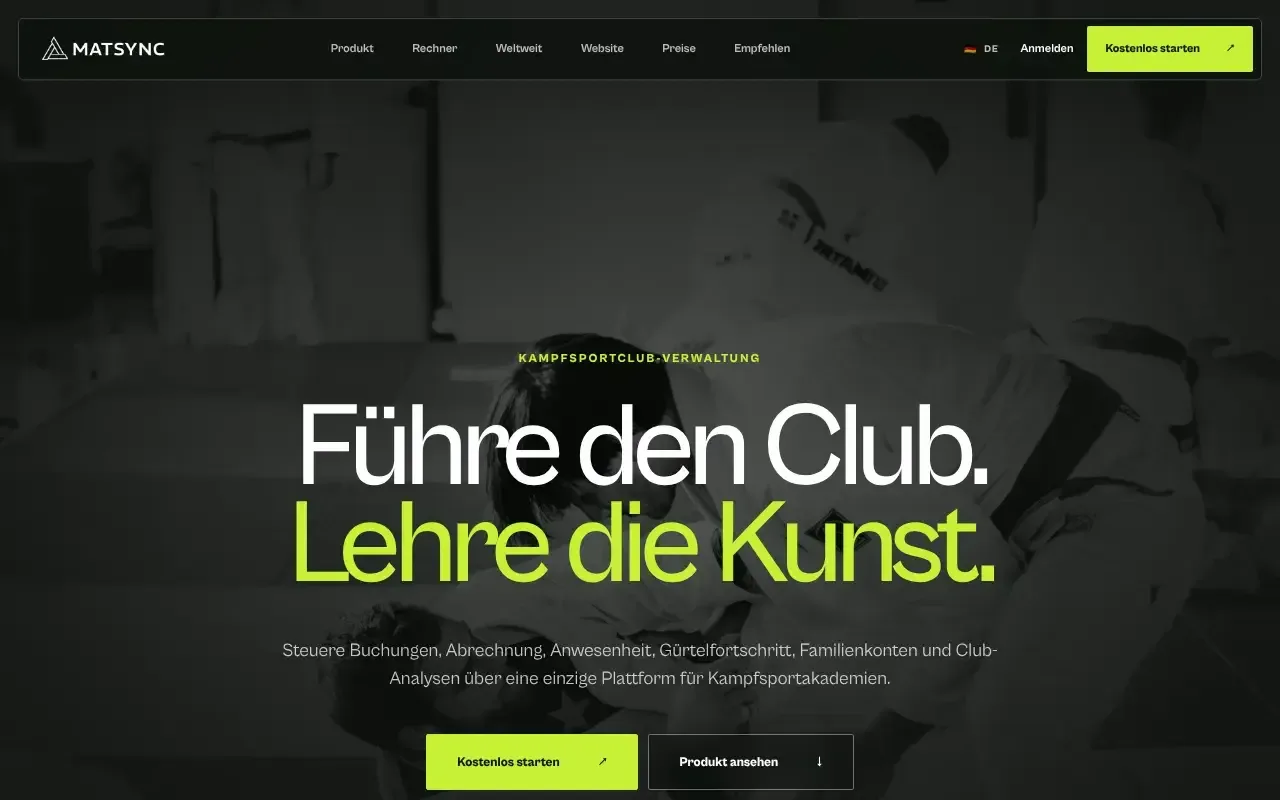 Screenshot von MatSync