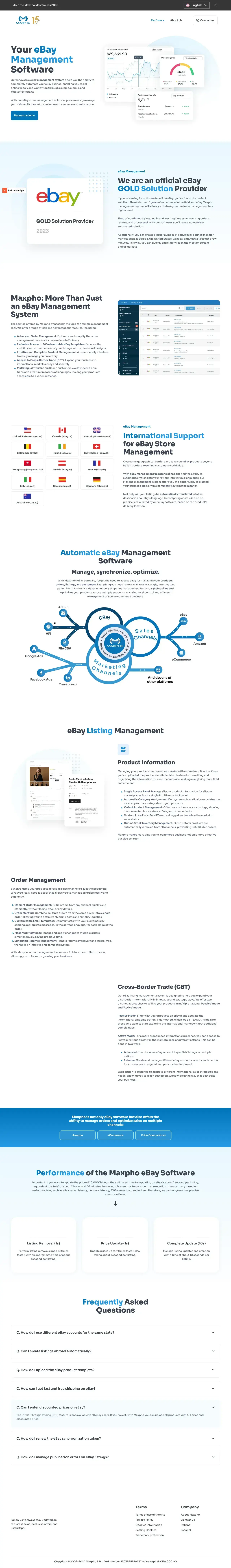 Vollständiger Screenshot von Maxpho