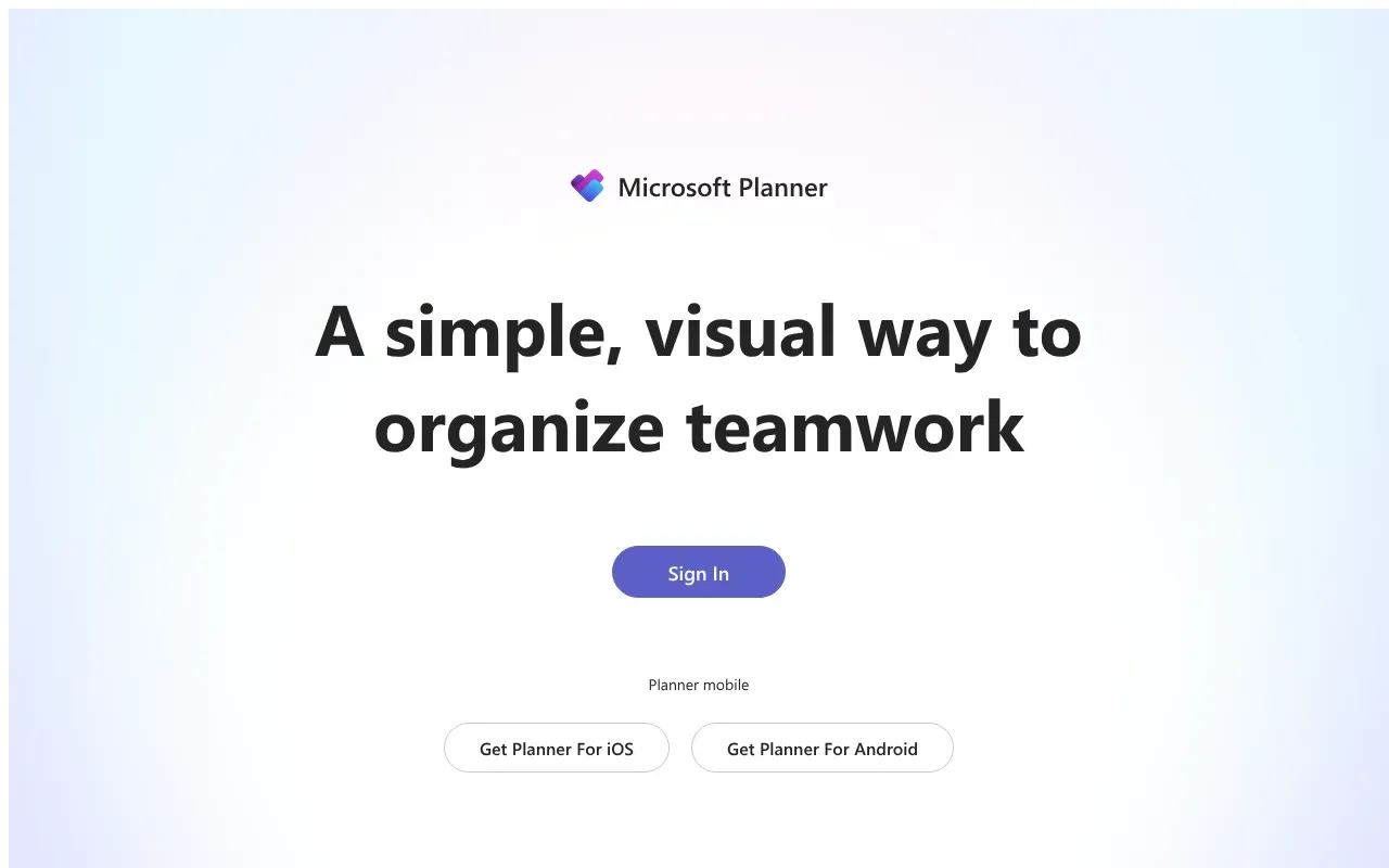 Screenshot von Microsoft Planner