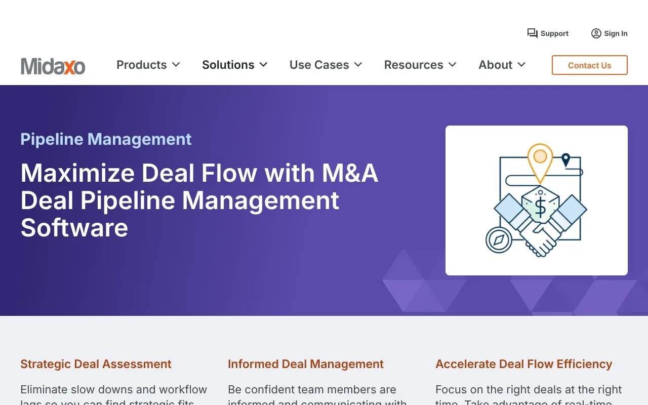 Screenshot von Midaxo