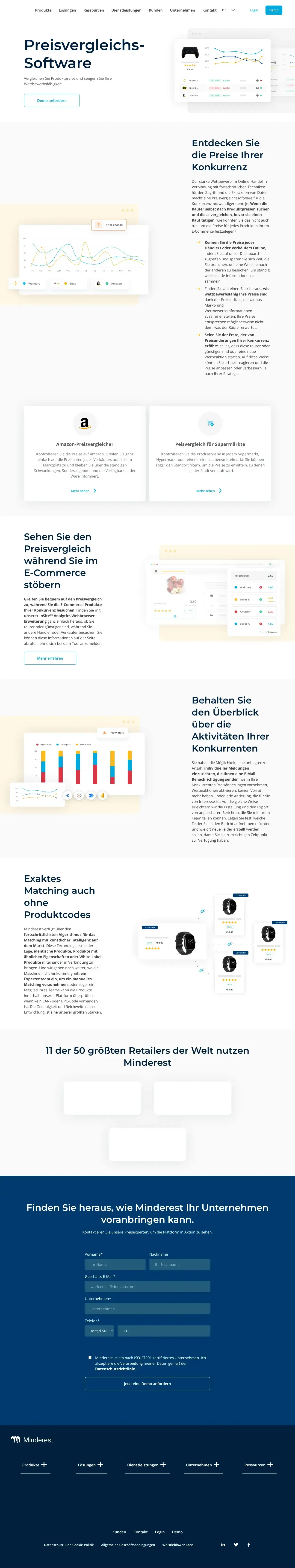 Vollständiger Screenshot von Minderest