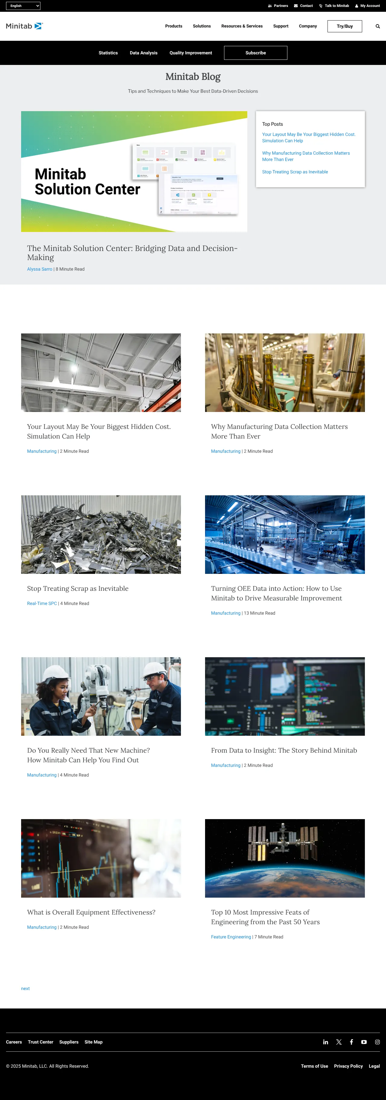 Vollständiger Screenshot von Minitab