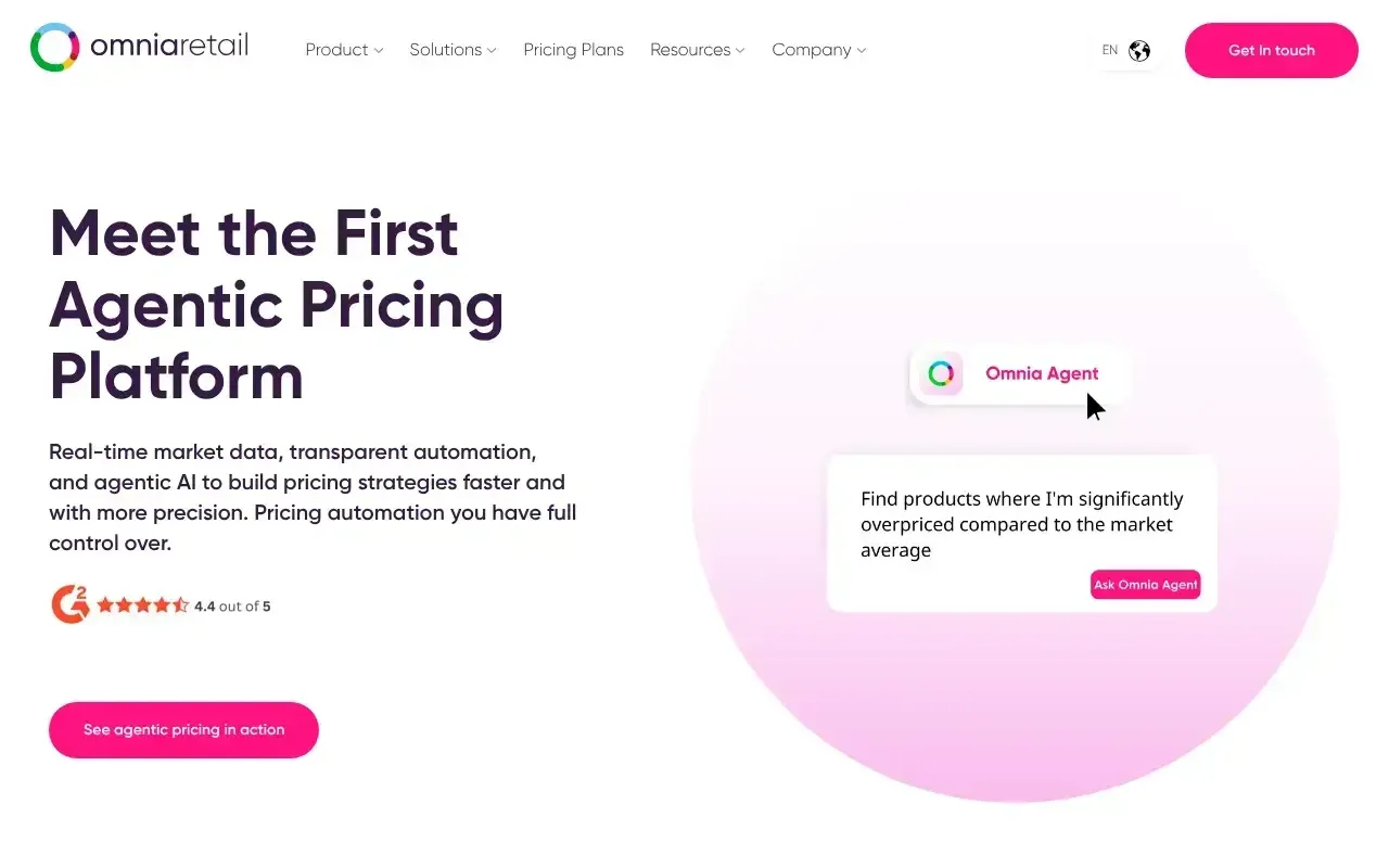 Screenshot von Omnia Retail