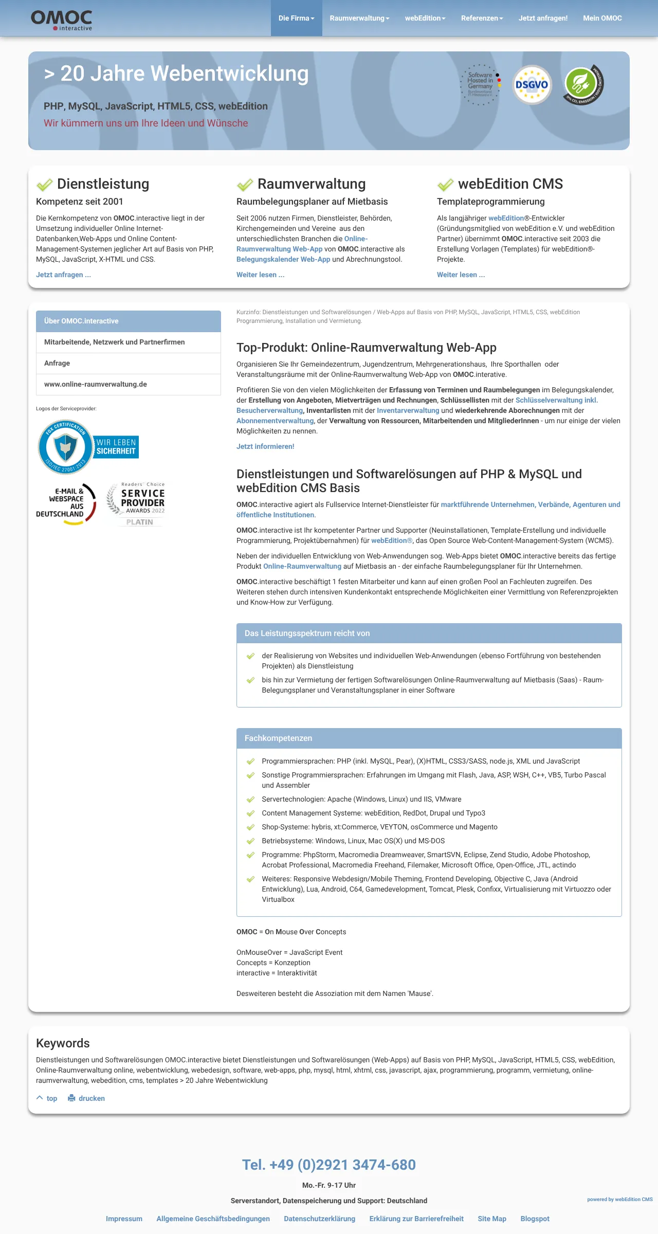 Online-Raumverwaltung