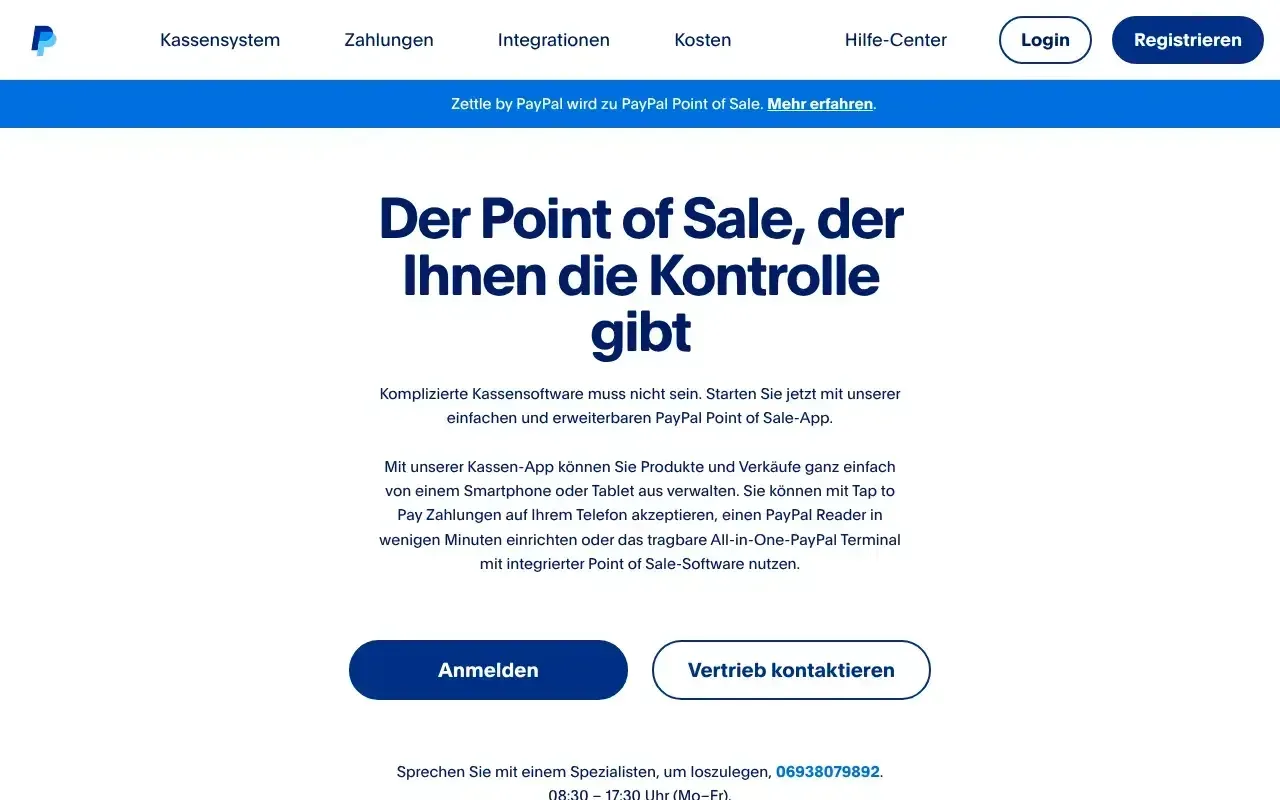 PayPal Point of Sale (ehemals Zettle)