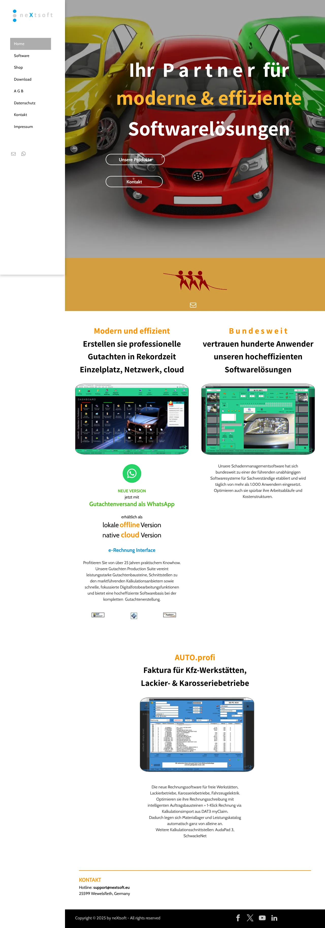 Vollständiger Screenshot von PC-Gutachten