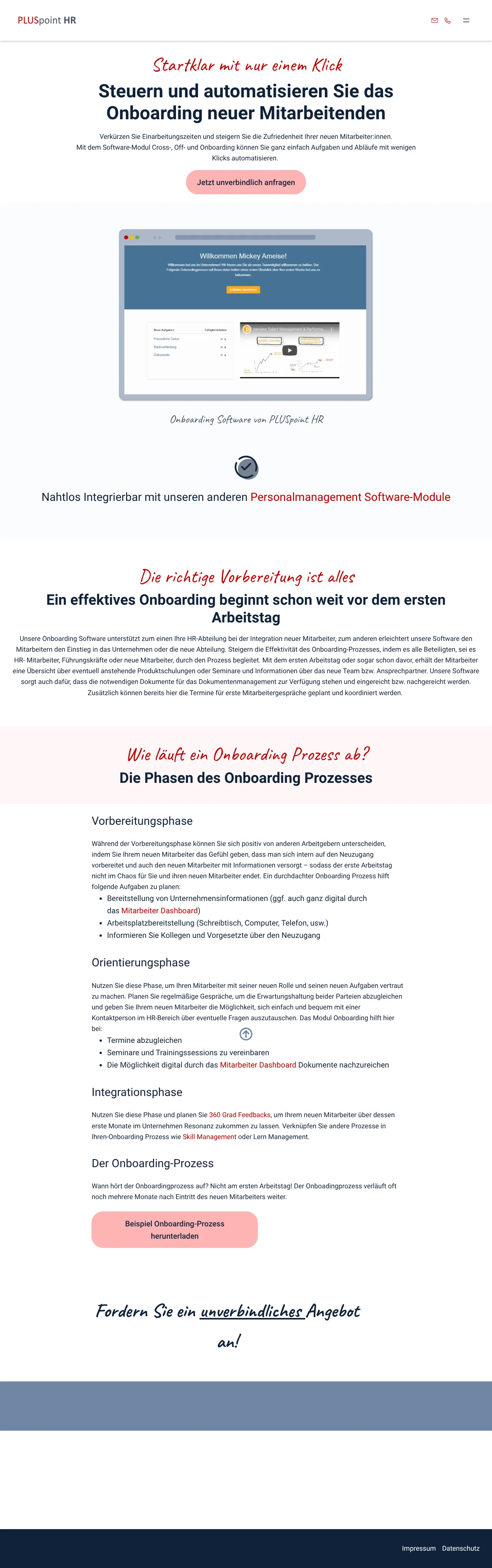 PLUSpoint HR Onboarding