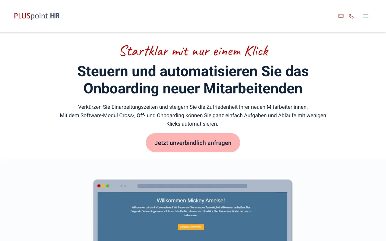 PLUSpoint HR Onboarding
