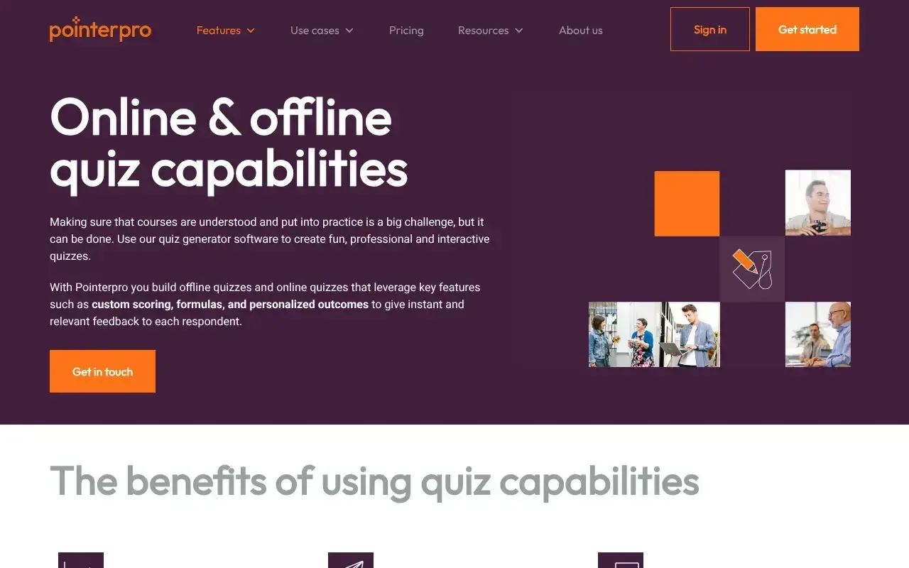 Screenshot von Pointerpro