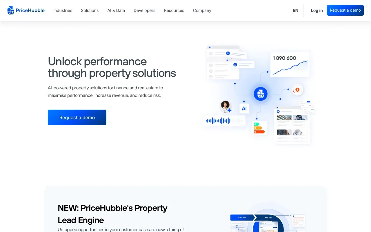 Screenshot von PriceHubble