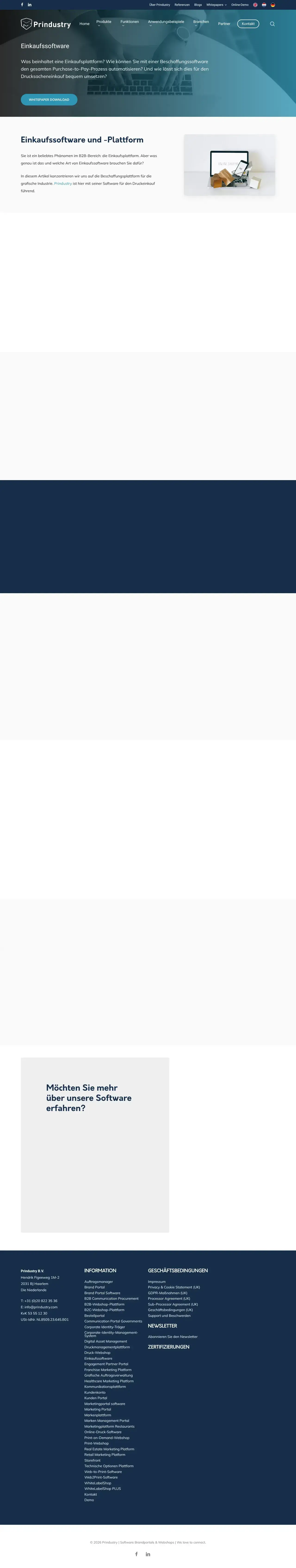 Vollständiger Screenshot von Prindustry