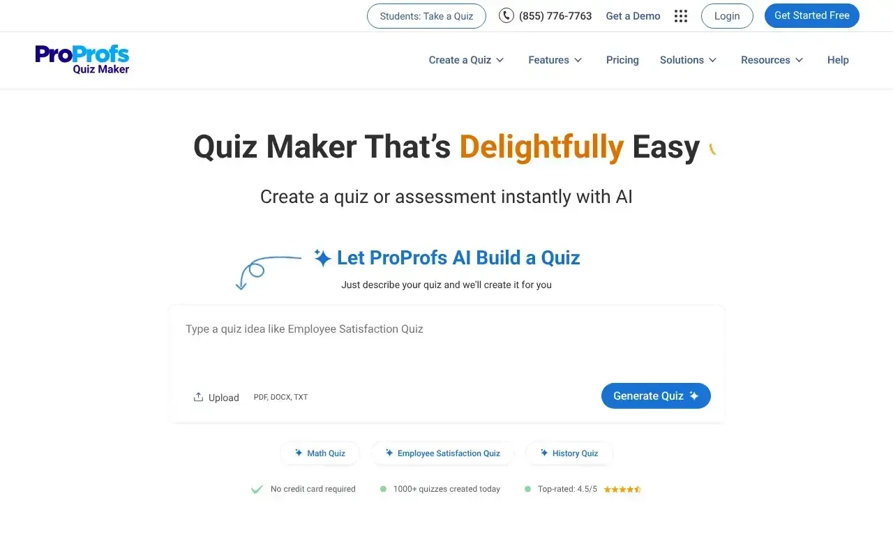 ProProfs Quiz Maker