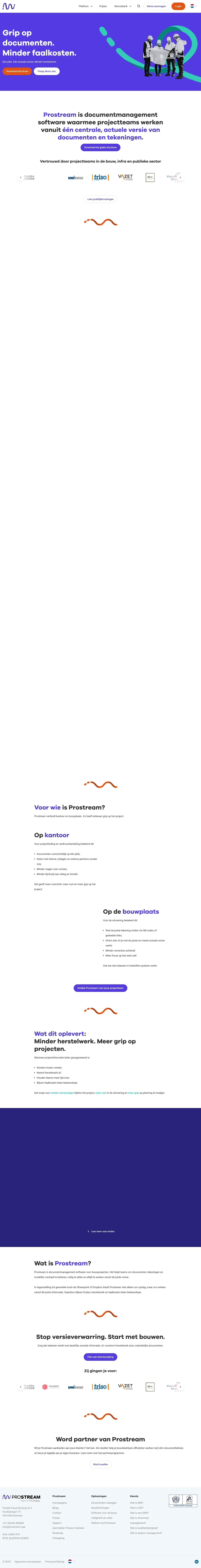 Vollständiger Screenshot von Prostream