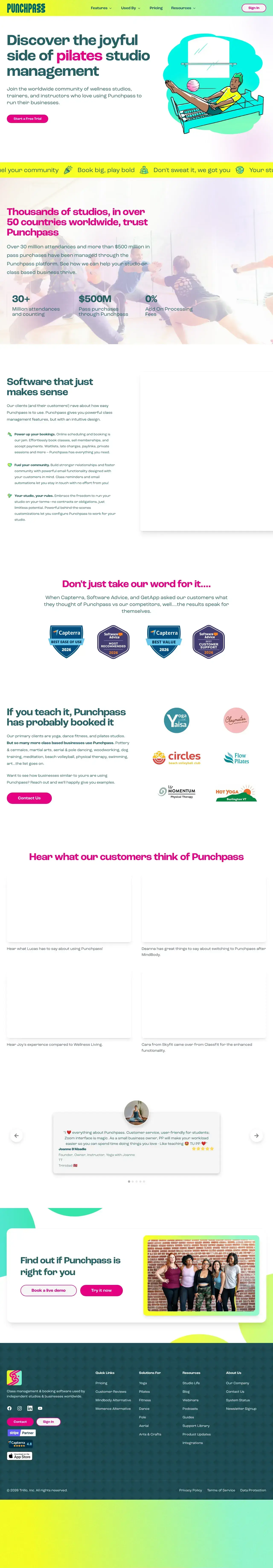 Vollständiger Screenshot von Punchpass