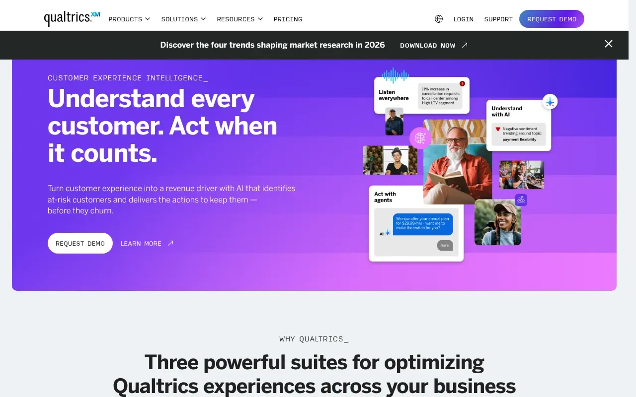 Screenshot von Qualtrics