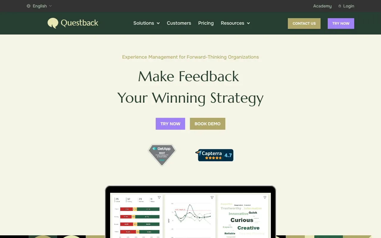 Screenshot von Questback