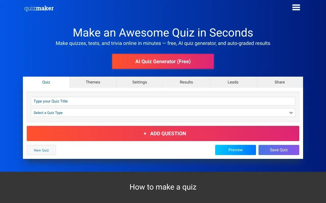 Quiz Maker
