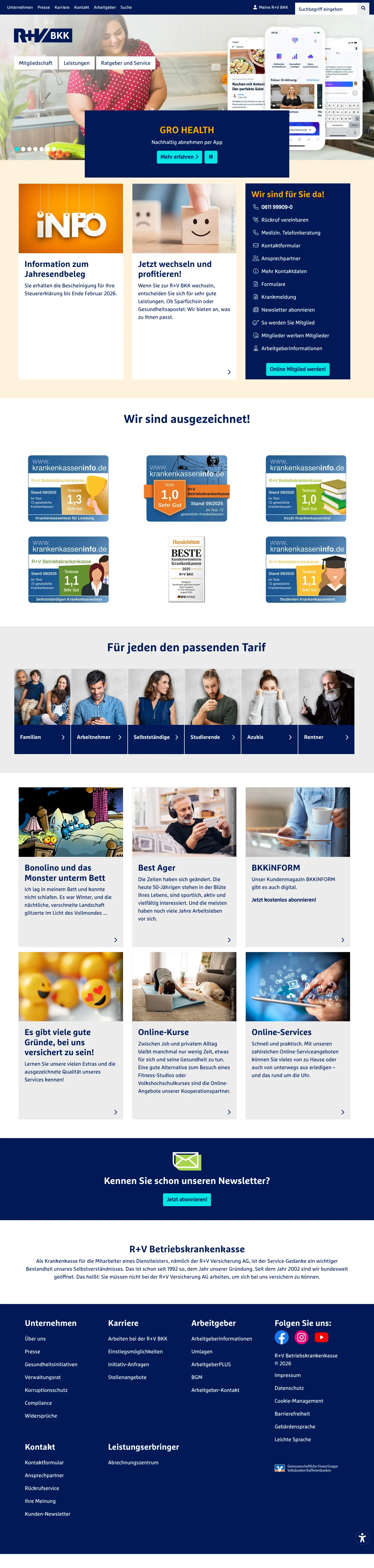 R+V Betriebskrankenkasse