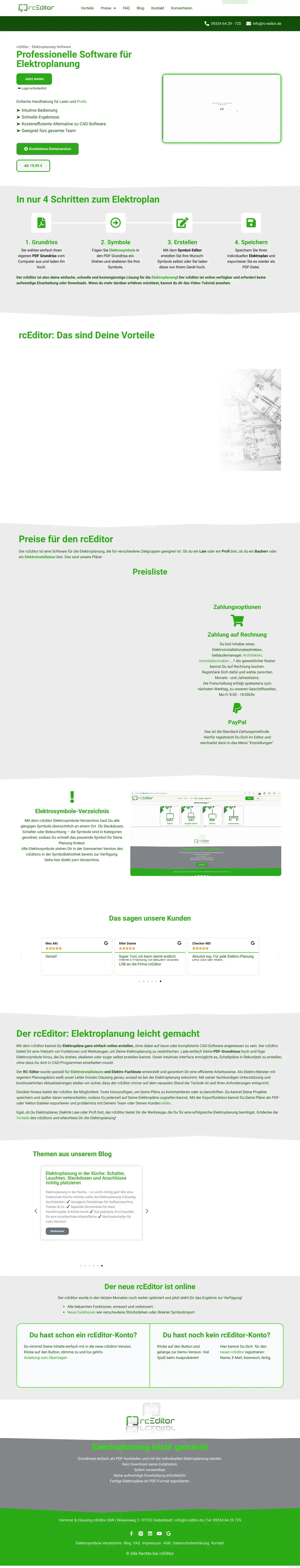 Vollständiger Screenshot von rcEditor
