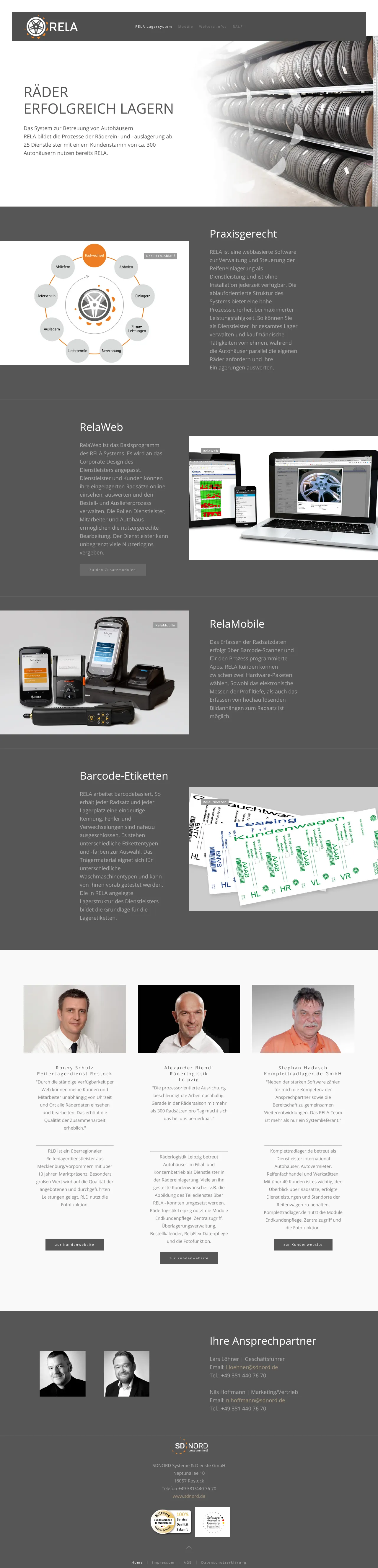 RELA Reifenlagersoftware