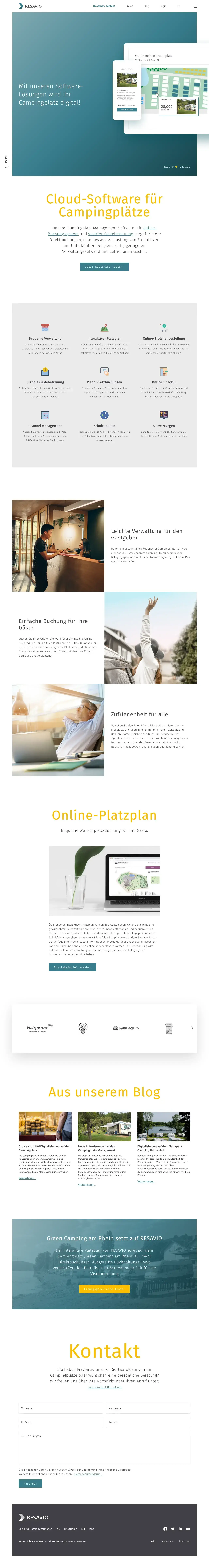 Vollständiger Screenshot von RESAVIO