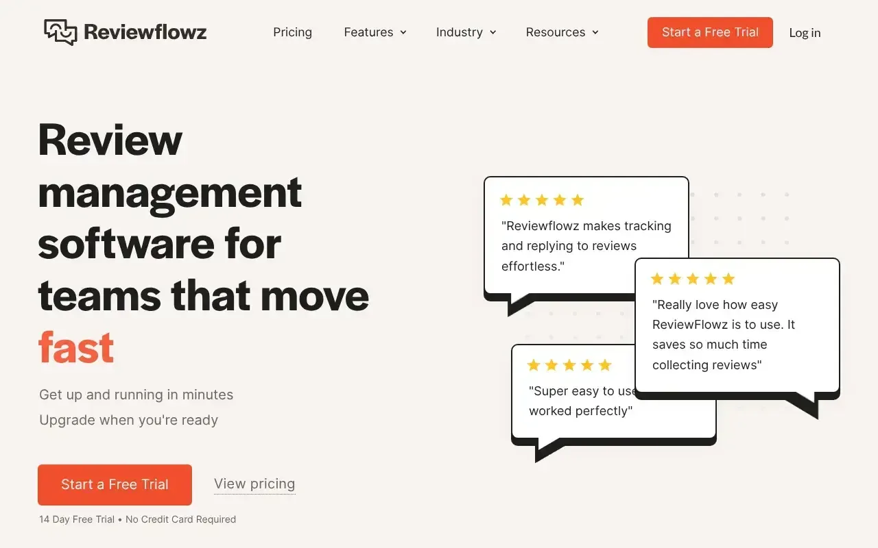 Screenshot von Reviewflowz