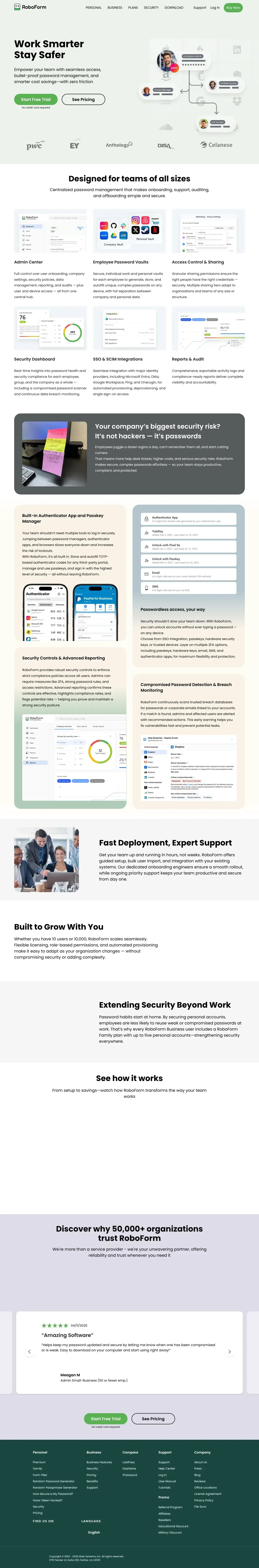 Vollständiger Screenshot von RoboForm