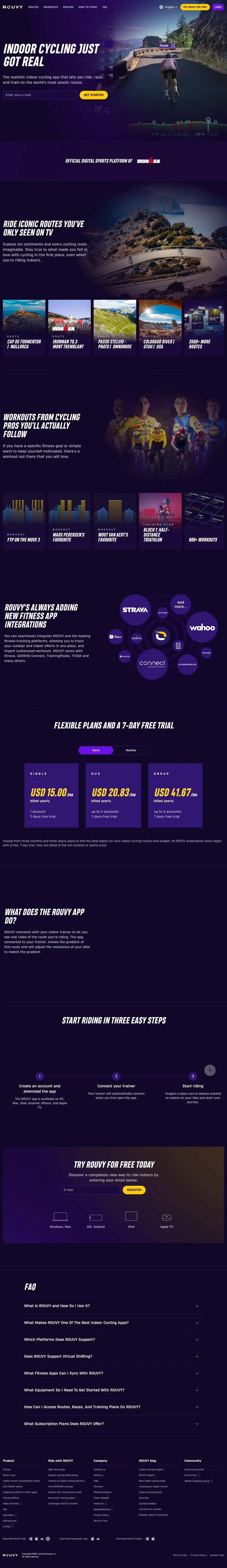 Vollständiger Screenshot von ROUVY