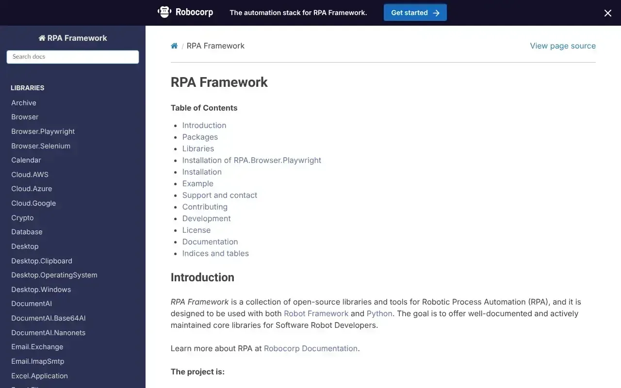 RPA Framework