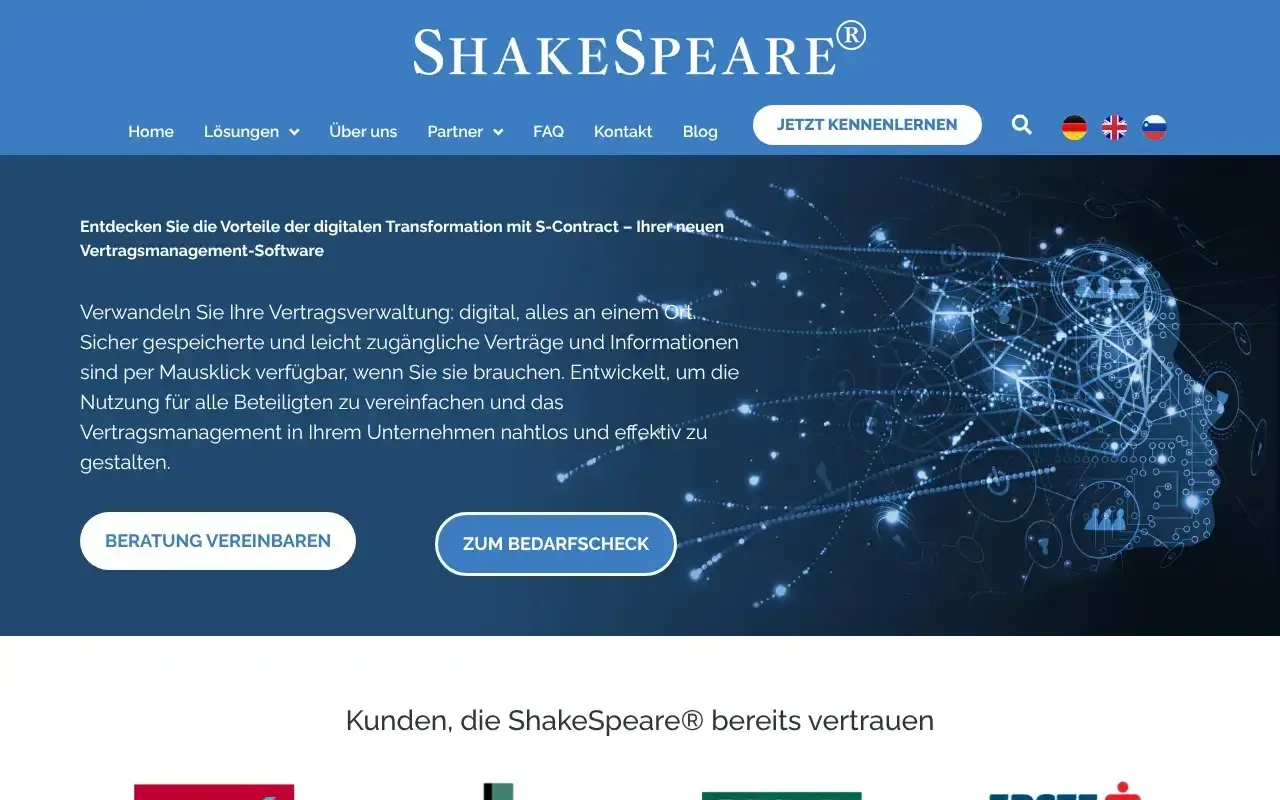 Screenshot von S-Contract