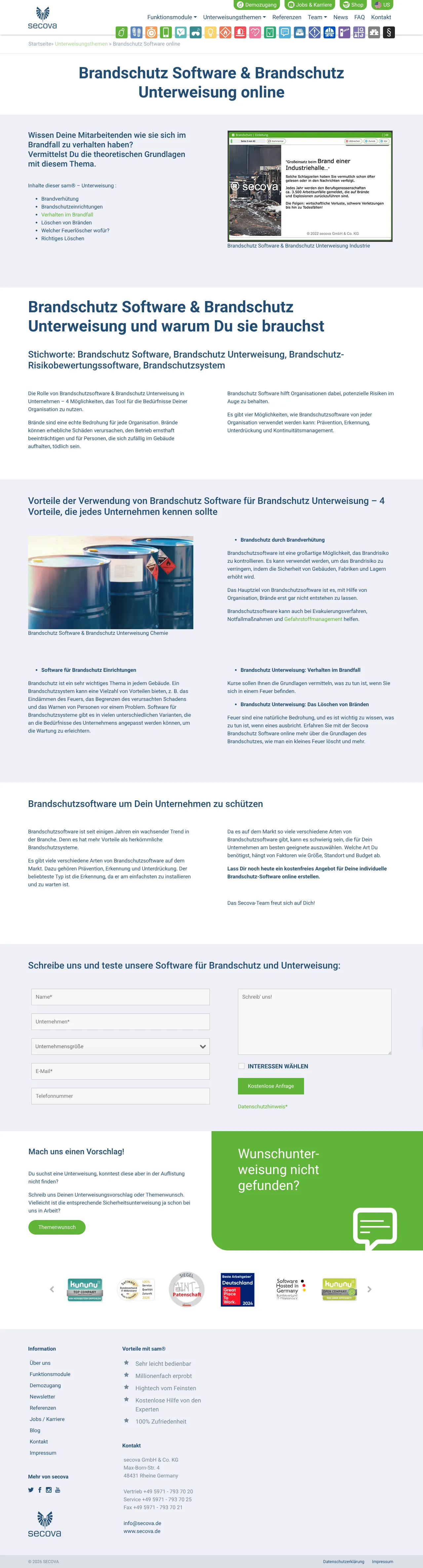 Vollständiger Screenshot von sam®