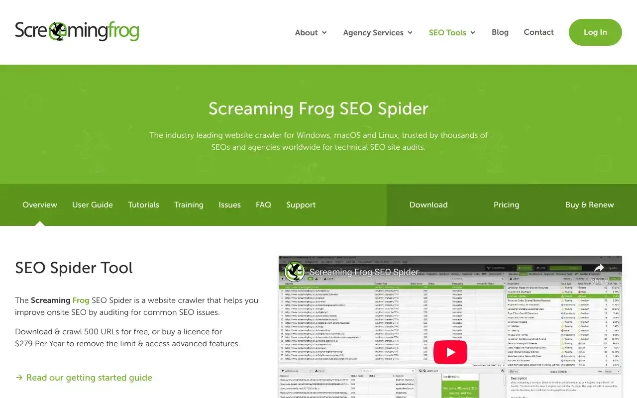 Screaming Frog SEO Spider