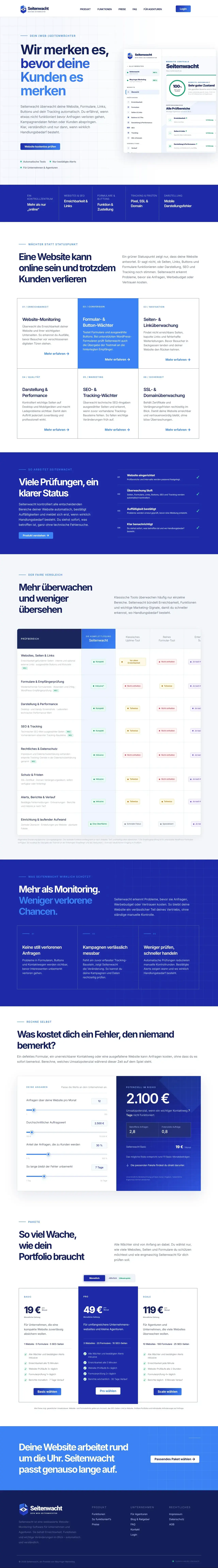Vollständiger Screenshot von Seitenwacht