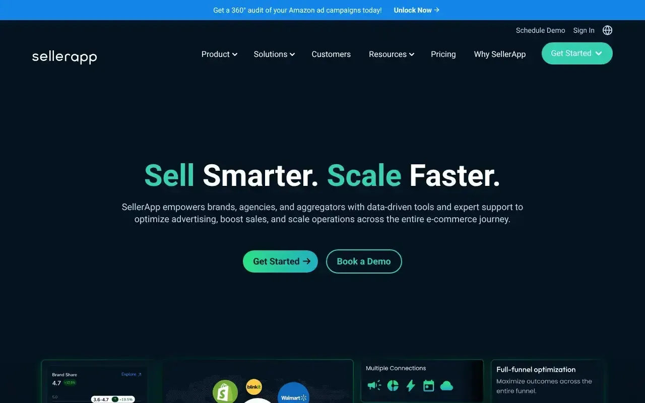Screenshot von SellerApp