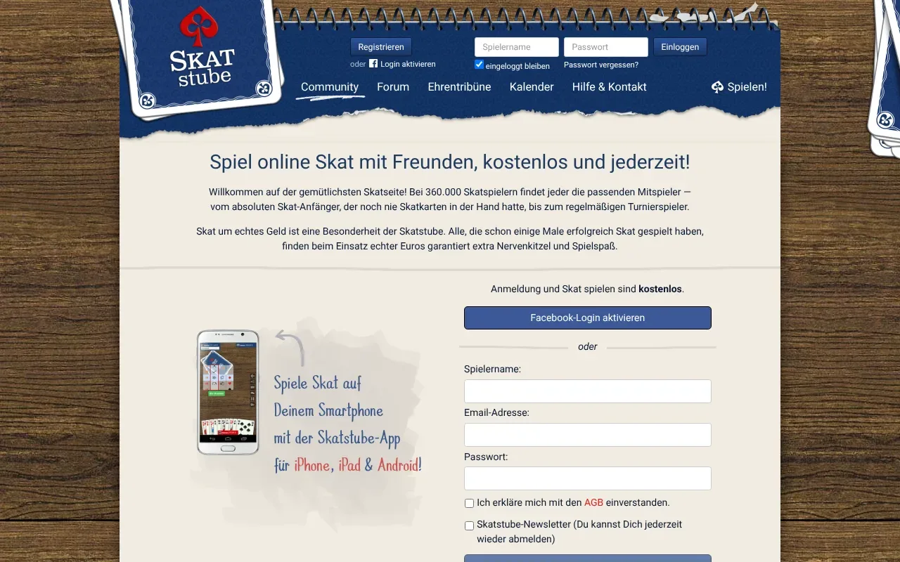 Screenshot von Skatstube